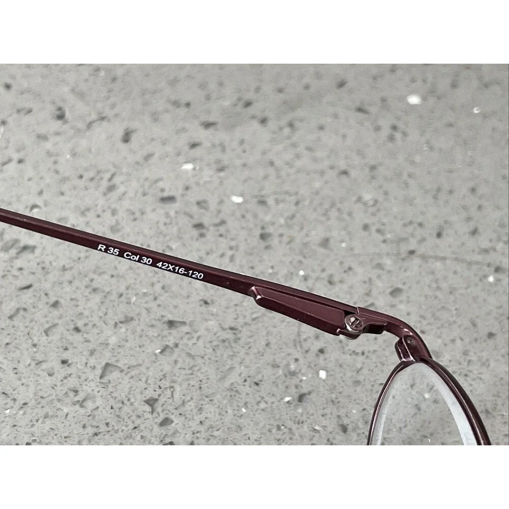 Rascals Eyeglasses Frames ONLY 42-16-120 R 35 Col 30 Flex Hinge red oval full